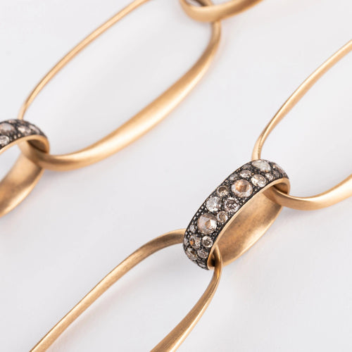 Collier Collier or rose brossé de la maison Pomellato collection Victoria 58 Facettes