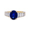 Bague 51 Bague Van Cleef & Arpels saphir et diamants baguette. 58 Facettes 33085