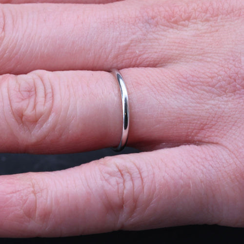 Bague 49 Alliance femme or blanc 58 Facettes 22-293