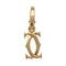 Pendentif Pendentif-Charm Cartier, "Double C", or jaune. 58 Facettes 31744