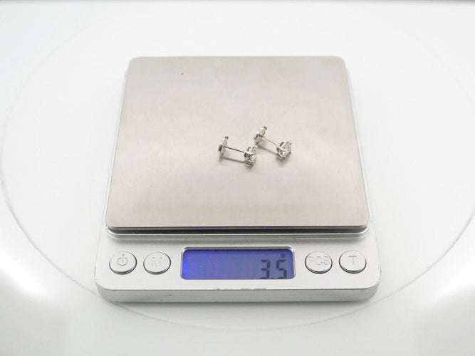 Boucles d'oreilles boucles d'oreilles TIFFANY & CO puces platine diamants 1.52ct ears 58 Facettes 253647