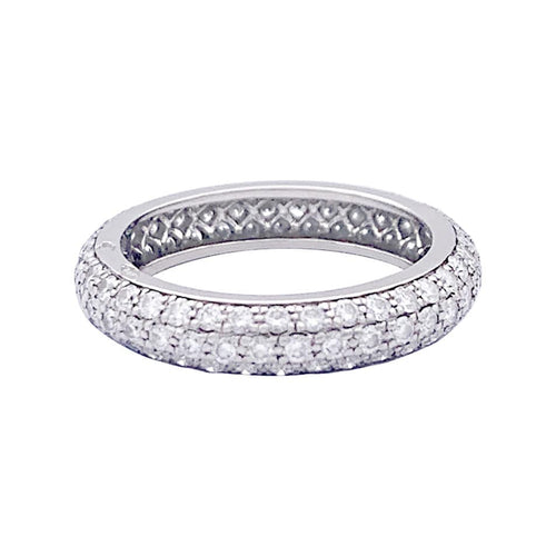 Bague 50 Alliance Cartier platine, diamants. 58 Facettes 33532