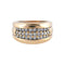 Bague 53.5 / Or Jaune / Diamants BAGUE JONC OR & DIAMANTS 58 Facettes BO/220057