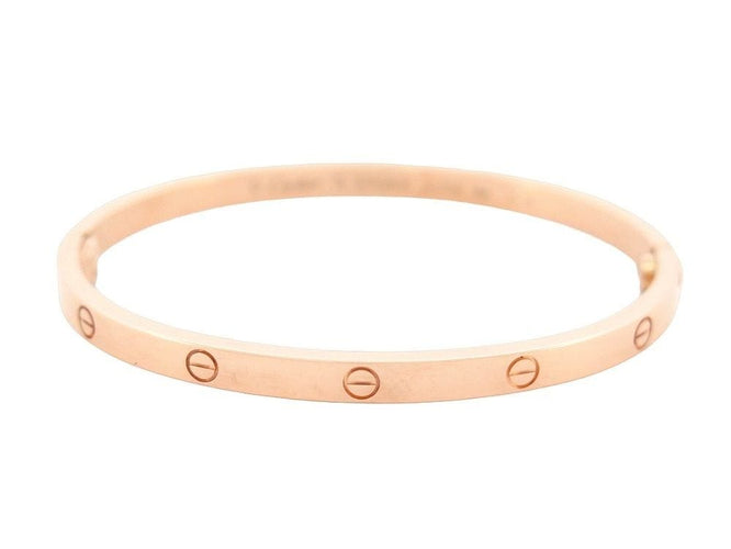 Bracelet bracelet CARTIER love pm 15 cm or rose 18k 58 Facettes 257579