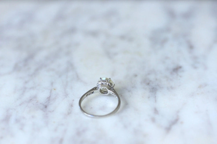 Bague Solitaire Belle Epoque diamant 1.70 Ct 58 Facettes