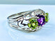 Bague 58 Bague péridots et améthyste 58 Facettes AB247