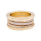 Bague 54 Bague Bulgari, "B.Zero1", or jaune et diamants. 58 Facettes 33384
