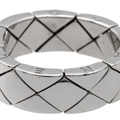 Bague 57 Chanel Bague Coco Crush Or blanc 58 Facettes 2743048CN