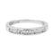 Bague 48 Bague Demi alliance Or blanc Diamant 58 Facettes 2513751CN