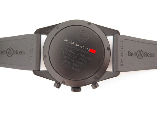 Montre montre BELL & ROSS phantom vintage 41mm acier noir auto 58 Facettes 254425