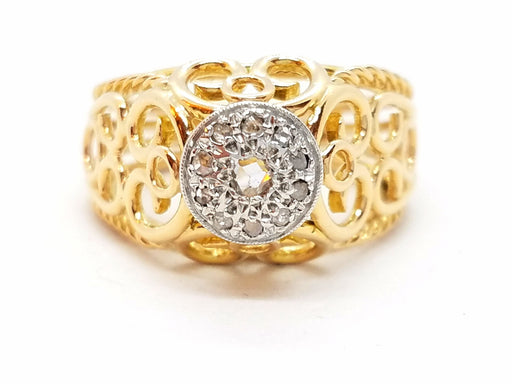 Bague 50 Bague Art déco Or jaune Diamant 58 Facettes 00773CN