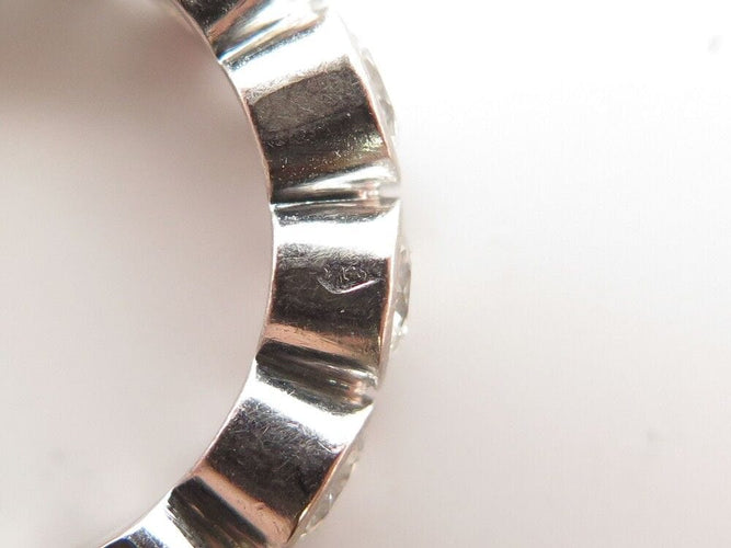 Bague 50 bague alliance taille 50 en or blanc 18k et diamants 2.8 ct 58 Facettes 253446