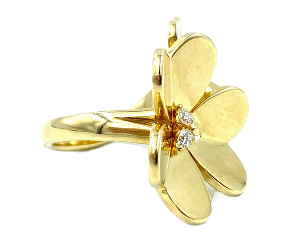 Bague Bague Van Cleef & Arpels "Entre les doigts Frivole" or jaune et diamants 58 Facettes