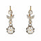 Boucles d'oreilles Boucles d'oreilles anciennes diamants Art Nouveau 58 Facettes 22-028