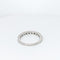 Bague Demi-alliance en or blanc et diamants 58 Facettes 21566