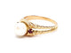 Bague 56 Bague Or jaune Perle 58 Facettes 00320CN