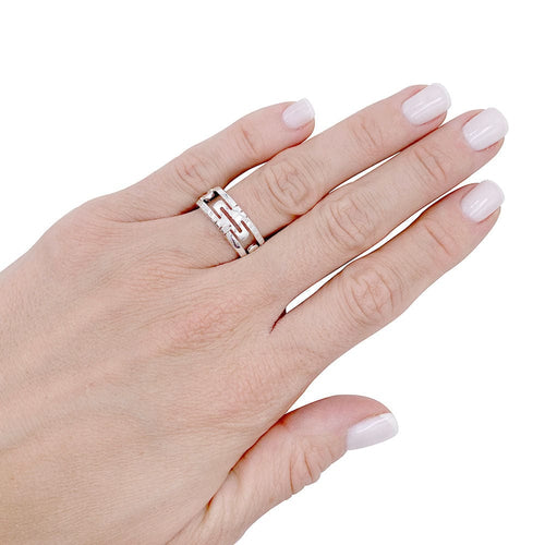 Bague 52 Bague Bulgari, "Parentesi", or blanc. 58 Facettes 32356