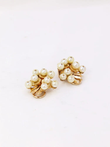 Boucles d'oreilles Clips d’oreilles Or jaune Perles 58 Facettes 971