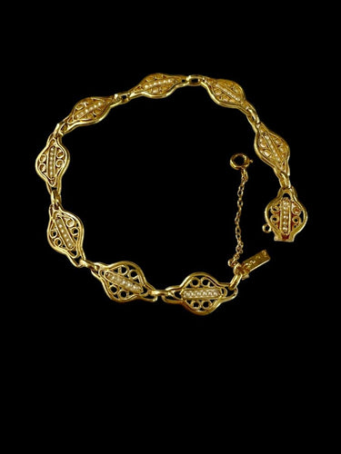 Bracelet Bracelet Or Perles Fines 58 Facettes