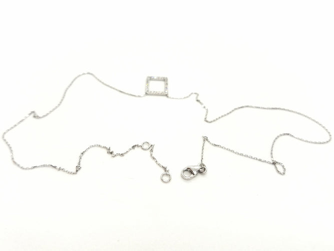 Collier Collier Graphique Or blanc Diamant 58 Facettes 579206RV