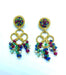 Boucles d'oreilles Boucles d'oreilles pendantes Rubis Saphirs Emeraudes Perles 58 Facettes