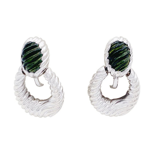 Boucles d'oreilles Boucles d'oreilles Boucheron, "Ludivine", or blanc, tourmaline verte. 58 Facettes 32980