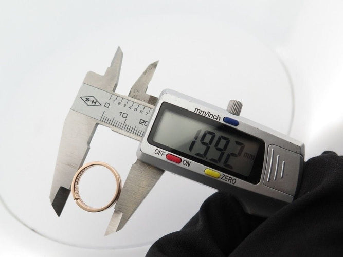 Bague 53 bague DINH VAN seventies pm or rose 18k et diamants 58 Facettes 254976