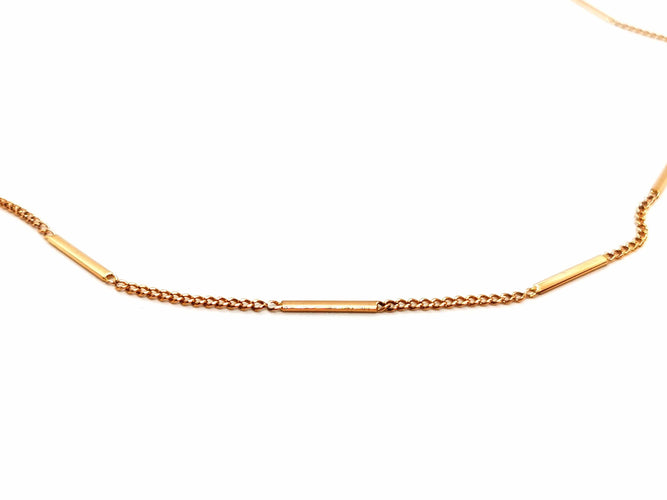 Collier Collier Maille gourmette Or rose 58 Facettes 1637067CN