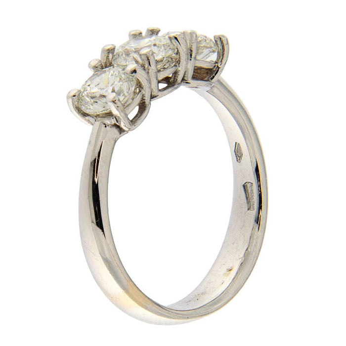 Bague 53.5 Bague Or blanc Diamants 58 Facettes G3486