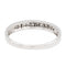 Bague 51 Bague Demi alliance Or blanc Diamant 58 Facettes 2295226CN