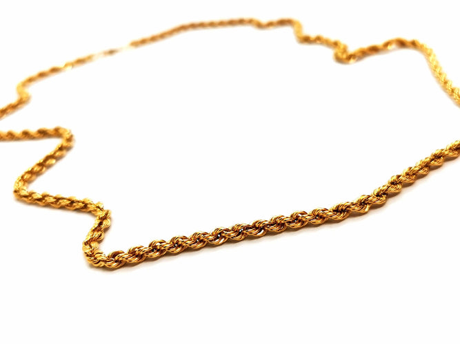 Collier Collier Maille corde Or jaune 58 Facettes 1637044CN