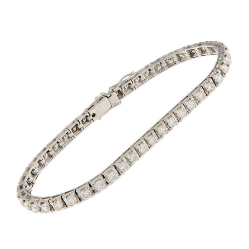 Bracelet Bracelet en or blanc avec diamants 58 Facettes G3309