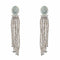 Boucles d'oreilles Boucles d'oreilles aigue-marines gravées diamants et labradorites 58 Facettes 22-195