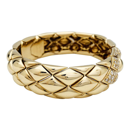 Bracelet Bracelet Chaumet, "Les Belles Cordelières", or jaune et diamants. 58 Facettes 33025