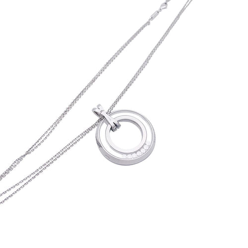 Collier Collier Chopard, "Happy Diamonds", or blanc, diamants. 58 Facettes 32622