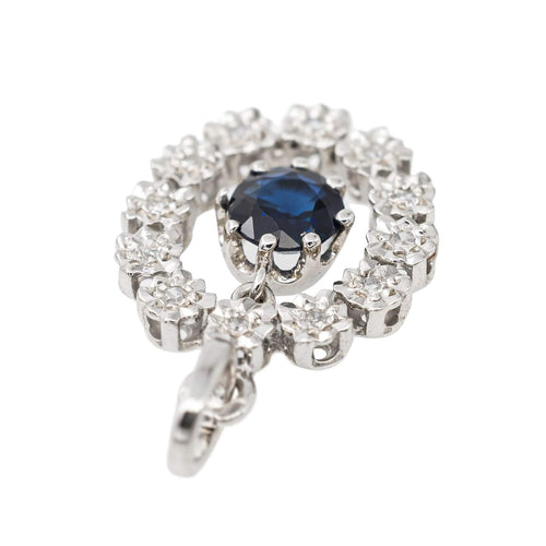 Pendentif Pendentif Or blanc Saphir 58 Facettes 2275411CN