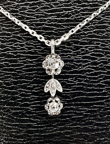 Pendentif Pendentif Or blanc Diamants 58 Facettes AB246