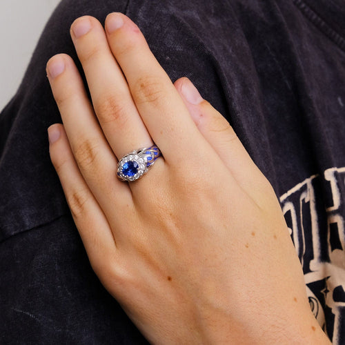 Bague 52 Bague Saphir Laquée 58 Facettes 2.209