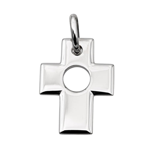 Pendentif Dinh Van Pendentif Croix Percée Or blanc 58 Facettes 2865693RV