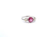 Bague 53 Bague saphir rose et diamants 58 Facettes 24833 25204