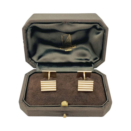 Boutons de manchette Boutons de manchette vintage Van Cleef & Arpels or jaune. 58 Facettes 31669