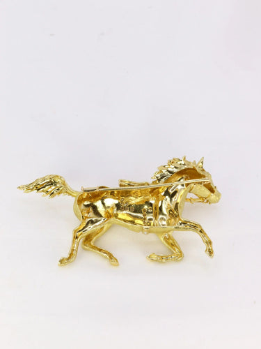 Broche Broche cheval diamants 58 Facettes J81