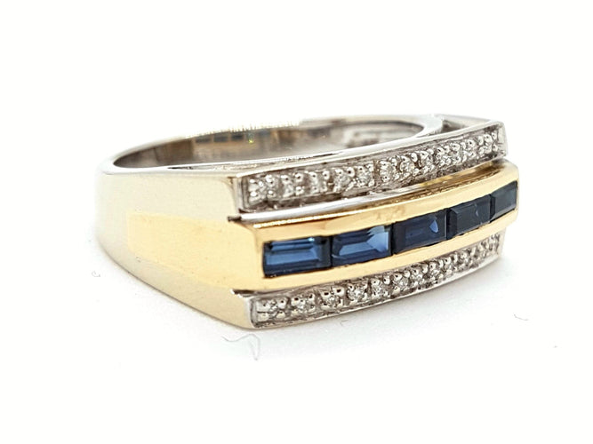 Bague 60 Bague Or jaune Saphir 58 Facettes 00579CN