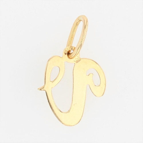 Pendentif Breloque en or lettre V 58 Facettes CVP35