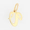 Pendentif Breloque en or lettre V 58 Facettes CVP35
