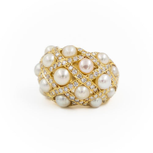 Bague 52 Bague Cocktail Or jaune Perle 58 Facettes 2226849CN