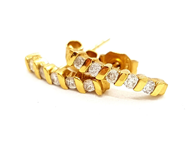 Boucles d'oreilles Boucles d'oreilles Or jaune Diamant 58 Facettes 06433CD