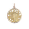 Pendentif Médaille Vierge auréolée ajourée en or rose 58 Facettes 17-024A