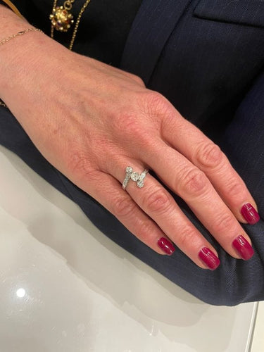 Bague BAGUE ANCIENNE ART-NOUVEAU 58 Facettes 047201