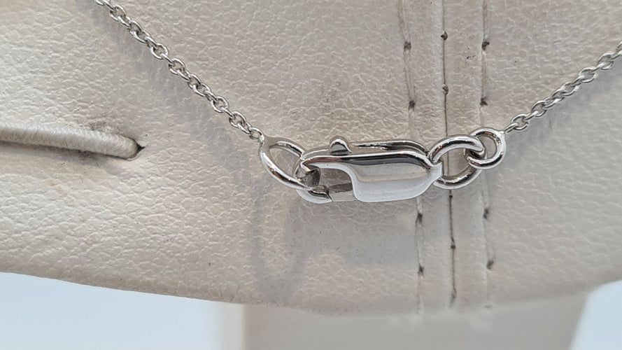 Collier Collier en Or blanc, diamants 58 Facettes